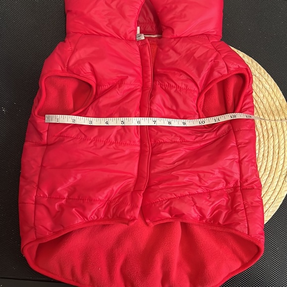 Gap Pet Red Guilted Puffer Jacket Size XL/XXL - Picture 10 of 11